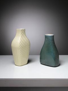 Giovanni Gariboldi Pair of Ceramic Vases by Giovanni Gariboldi for Richard Ginori - 4724230