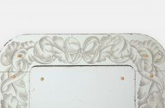 Giovanni Gariboldi Rare Etched Glass Mirror by Giovanni Gariboldi - 3296496