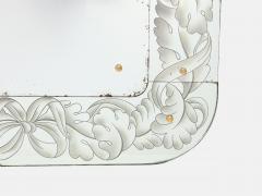 Giovanni Gariboldi Rare Etched Glass Mirror by Giovanni Gariboldi - 3296501