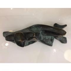 Giovanni Ginestroni Minimalist Italian Reclining Man Bronze Sculpture Limited Edition - 2196331