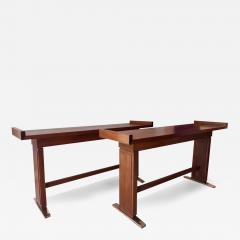 Giovanni Michelucci A rare pair of architectural console tables by Giovanni Michelucci - 4031415