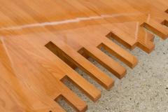 Giovanni Michelucci Italian Mid Century Low Plank Top Coffee Table - 4172040