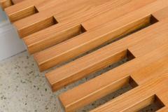 Giovanni Michelucci Italian Mid Century Low Plank Top Coffee Table - 4172042
