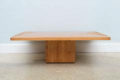 Giovanni Michelucci Italian Mid Century Low Plank Top Coffee Table - 4172043