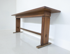 Giovanni Michelucci Mid Century Modern Wooden Console Table by Giovanni Michelucci 1960s - 3341103