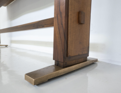 Giovanni Michelucci Mid Century Modern Wooden Console Table by Giovanni Michelucci 1960s - 3341104