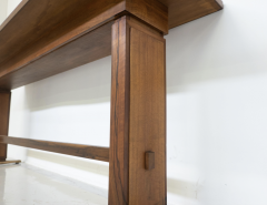 Giovanni Michelucci Mid Century Modern Wooden Console Table by Giovanni Michelucci 1960s - 3341105