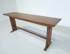 Giovanni Michelucci Mid Century Modern Wooden Console Table by Giovanni Michelucci 1960s - 3341108