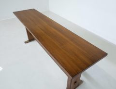 Giovanni Michelucci Mid Century Modern Wooden Console Table by Giovanni Michelucci 1960s - 3341109
