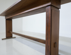 Giovanni Michelucci Mid Century Modern Wooden Console Table by Giovanni Michelucci 1960s - 3341110
