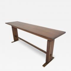Giovanni Michelucci Mid Century Modern Wooden Console Table by Giovanni Michelucci 1960s - 3342274