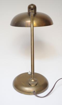 Giovanni Michelucci Patinated Brass Ministerial Table Lamp by Giovanni Michelucci for Lariolux Italy - 3781120