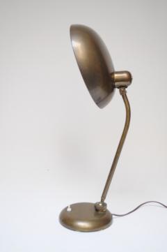 Giovanni Michelucci Patinated Brass Ministerial Table Lamp by Giovanni Michelucci for Lariolux Italy - 3781126