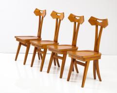 Giovanni Michelucci Set of Four Sculptural Dining Chairs Giovanni Michelucci - 2478953