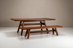 Giovanni Michelucci Torbecchia Dining Table and Bench by Giovanni Michelucci in Walnut - 4308204