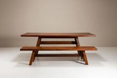 Giovanni Michelucci Torbecchia Dining Table and Bench by Giovanni Michelucci in Walnut - 4308219
