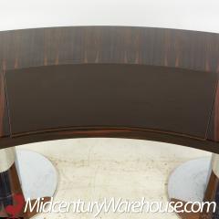 Giovanni Offredi Giovanni Offredi for Saporiti Mid Century Italian Rosewood Chrome Leather Desk - 3142116