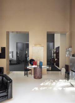 Giovanni Offredi Giovanni Offredi round table in concrete and glass for Saporiti Italy 1970s - 4418625