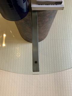 Giovanni Offredi Giovanni Offredi round table in concrete and glass for Saporiti Italy 1970s - 4418630