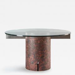 Giovanni Offredi Giovanni Offredi round table in concrete and glass for Saporiti Italy 1970s - 4419608