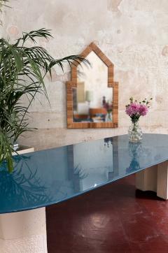 Giovanni Offredi Large table with a lacquered top by Giovanni Offredi for Saporiti Italy 1977 - 4736819