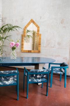 Giovanni Offredi Large table with a lacquered top by Giovanni Offredi for Saporiti Italy 1977 - 4736820