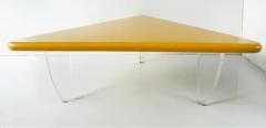 Giovanni Offredi Postmodern Triangle Coffee Table Giovanni Offredi Saporiti Italia Style - 4106721