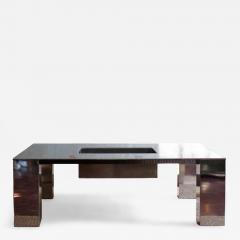 Giovanni Offredi Steel Coffee Table Tebe Model Giovanni Offredi For Saporiti 1970s - 4582395