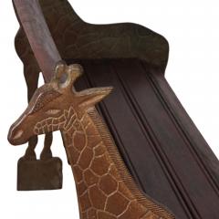 Giraffe Bench Made for Colchester Zoo England 1950s - 2910699