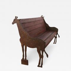 Giraffe Bench Made for Colchester Zoo England 1950s - 2911288