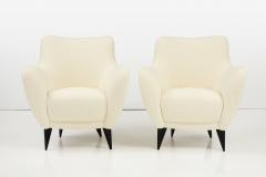 Giulia Veronesi Giulia Veronesi for ISA Bergamo Pair of Perla Armchairs Lounge Chairs - 3432084