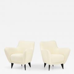 Giulia Veronesi Giulia Veronesi for ISA Bergamo Pair of Perla Armchairs Lounge Chairs - 3435116