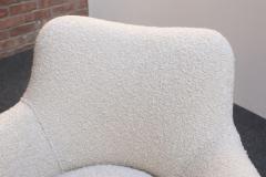 Giulia Veronesi Italian Modernist Perla Armchair in Boucl by Giulia Veronesi for ISA Bergamo - 4181049