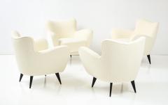 Giulia Veronesi Set of 4 Perla Armchairs by Giulia Veronesi for ISA Bergamo Italy 1952 - 2354394