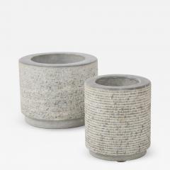 Giuliani Lazzotti Pair of Marble Vases by Giuliani Lazzotti Castigliani Turin Italy 1980 s - 1162471