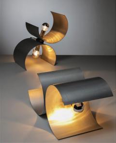 Giuliano Cesari Rare Pair of Small ICS Lamps designed by G Cesari for Nucleo Sormani - 2098406