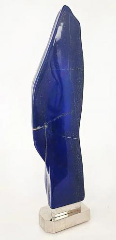 Giuliano Tincani Lapis Lazuli Specimen Sculpture on Nickel Plated Brass Base - 3590022