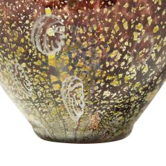 Giulio Radi Giulio Radi Amber Glass Vase with Gold Foil and Murrhines 1950 - 2092189