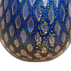 Giulio Radi Giulio Radi Blue Glass Vase with Silver Foil 1950 - 2092204