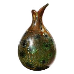 Giulio Radi Giulio Radi Hand Blown Glass Vase with Gold Foil And Murrhines Ca 1950 - 2152713