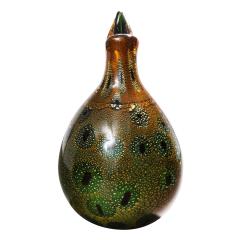 Giulio Radi Giulio Radi Hand Blown Glass Vase with Gold Foil And Murrhines Ca 1950 - 2152715