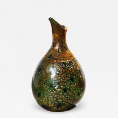 Giulio Radi Giulio Radi Hand Blown Glass Vase with Gold Foil And Murrhines Ca 1950 - 2155478