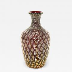Giulio Radi Giulio Radi Rare Red Glass Vase with Gold Foil ca 1950 - 2436120