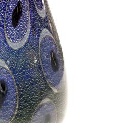 Giulio Radi Giulio Radi Reazioni Policrome Vase in Blue Glass with Murrhines 1950 2 - 411397