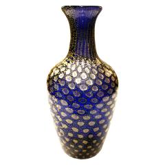 Giulio Radi Giulio Radi Reazioni Policrome Vase in Blue Glass with Silver Foil 1950 2 - 411386