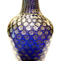 Giulio Radi Giulio Radi Reazioni Policrome Vase in Blue Glass with Silver Foil 1950 2 - 411389