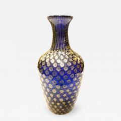 Giulio Radi Giulio Radi Reazioni Policrome Vase in Blue Glass with Silver Foil 1950 2 - 414101