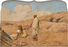 Giulio Rosati Late 19th century Italian Orientalist watercolour painting by Giulio Rosati - 4199761