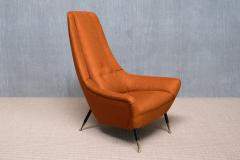 Giuseppe Amedeo Gori Exceptional Giuseppe Amedeo Gori High Back Armchair Lenzi Italy 1950s - 3900939