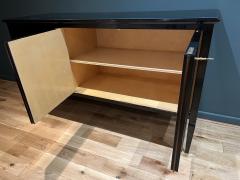 Giuseppe Anzani 1950s Italian Black Lacquer Credenza - 2387024